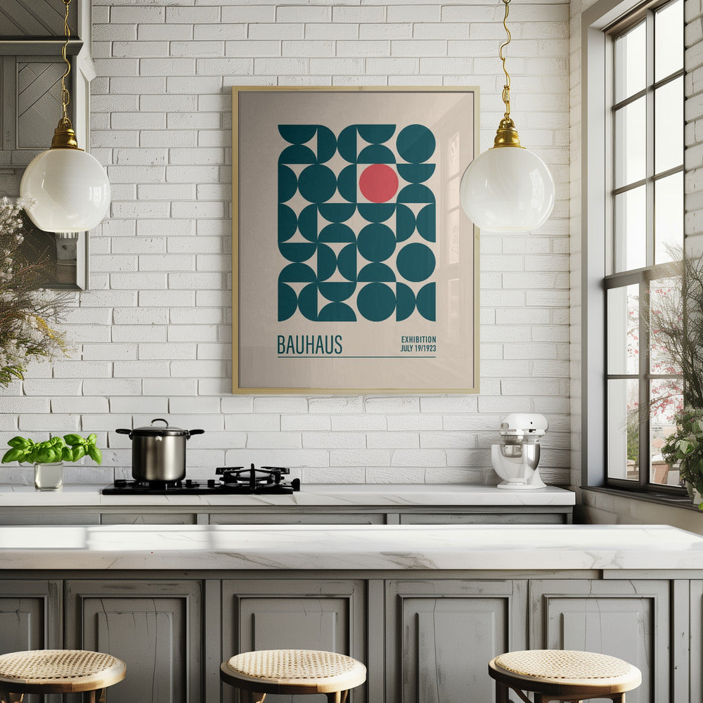 Bauhaus Mavi Kureler Poster